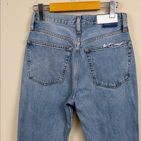 Re/Done 90s high waist loose jeans in worn blue 26 - Picture 11 of 15